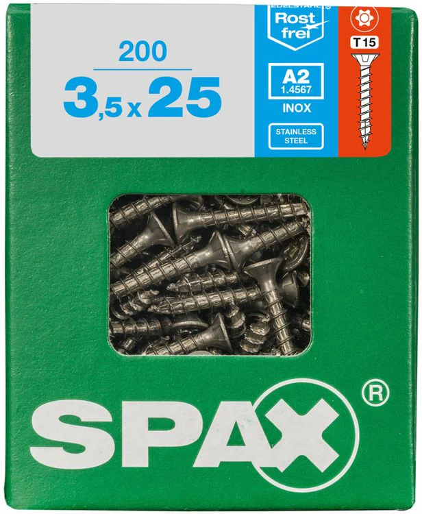 Spax A2 schroef T-star plus verzonken kop 3,5x25mm 200st - Image 3