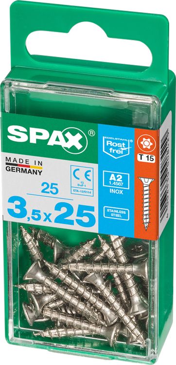 Spax A2 schroef T-star plus verzonken kop 3,5x25mm 25st - Image 2