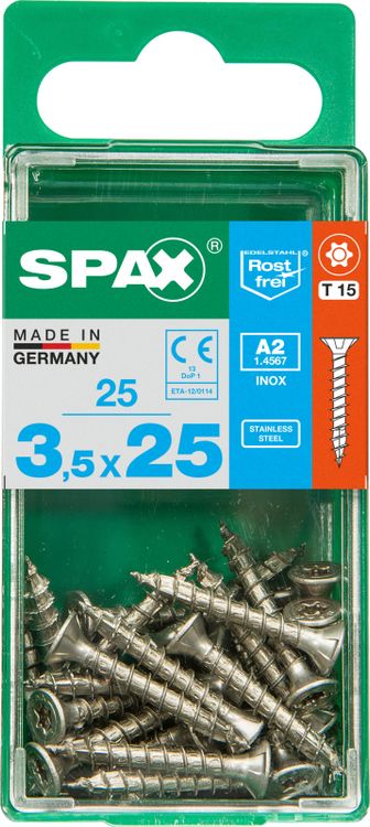 Spax A2 schroef T-star plus verzonken kop 3,5x25mm 25st - Image 3