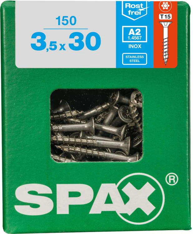 Spax A2 schroef T-star plus verzonken kop 3,5x30mm 150st - Image 3