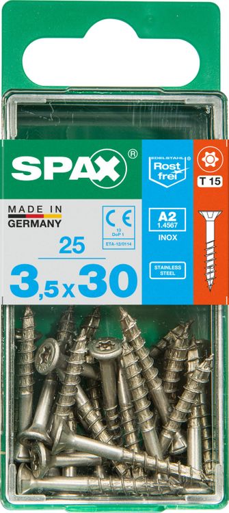 Spax A2 schroef T-star plus verzonken kop 3,5x30mm 25st - Image 3