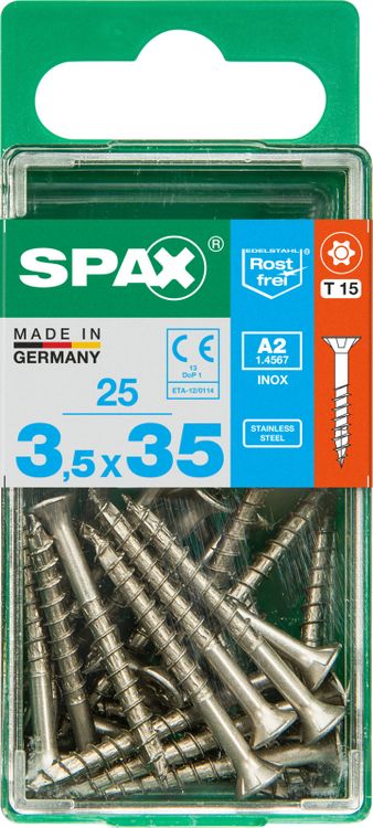 Spax A2 schroef T-star plus verzonken kop 3,5x35mm 25st - Image 2