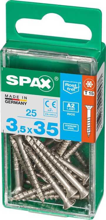 Spax A2 schroef T-star plus verzonken kop 3,5x35mm 25st - Image 3