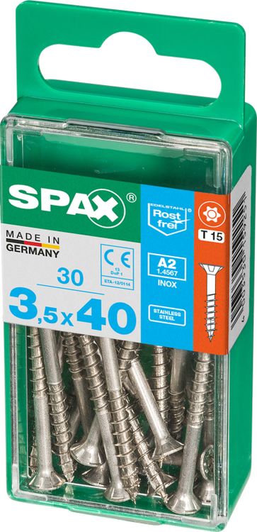 Spax A2 schroef T-star plus verzonken kop 3,5x40mm 30st - Image 2