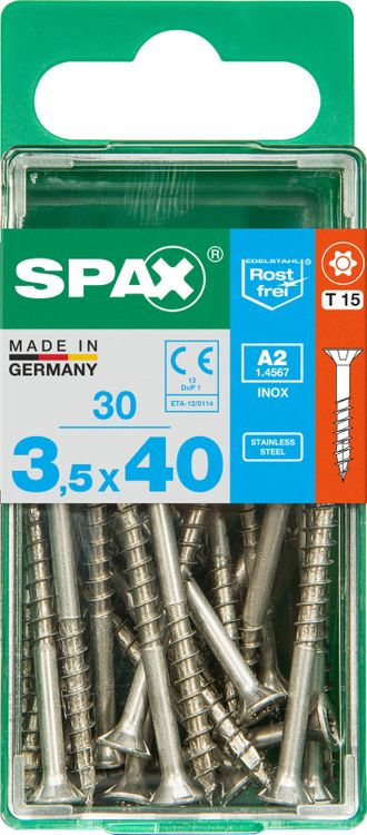 Spax A2 schroef T-star plus verzonken kop 3,5x40mm 30st - Image 3