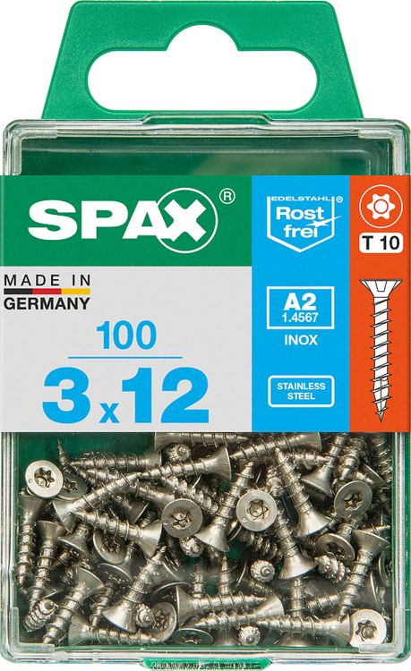 Spax A2 schroef T-star plus verzonken kop 3x12mm 100st - Image 3