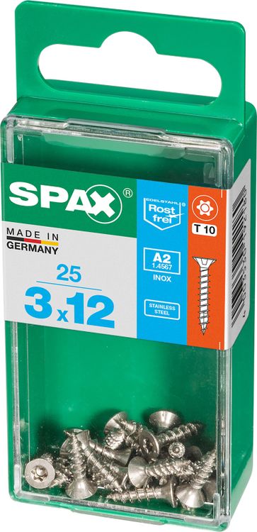 Spax A2 schroef T-star plus verzonken kop 3x12mm 25st - Image 2