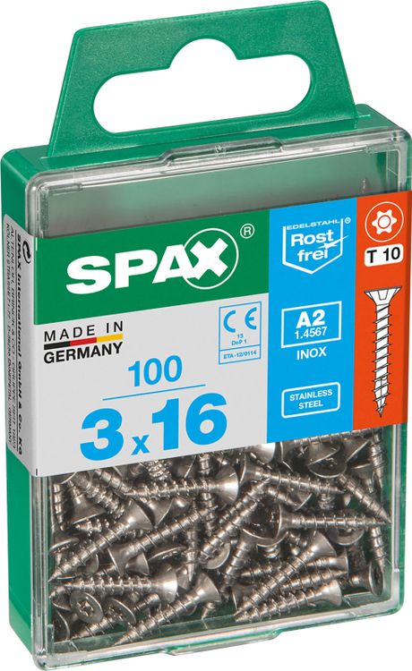 Spax A2 schroef T-star plus verzonken kop 3x16mm 100st - Image 2