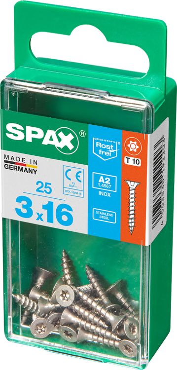 Spax A2 schroef T-star plus verzonken kop 3x16mm 25st - Image 2