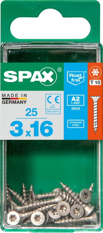 Spax A2 schroef T-star plus verzonken kop 3x16mm 25st - Image 3