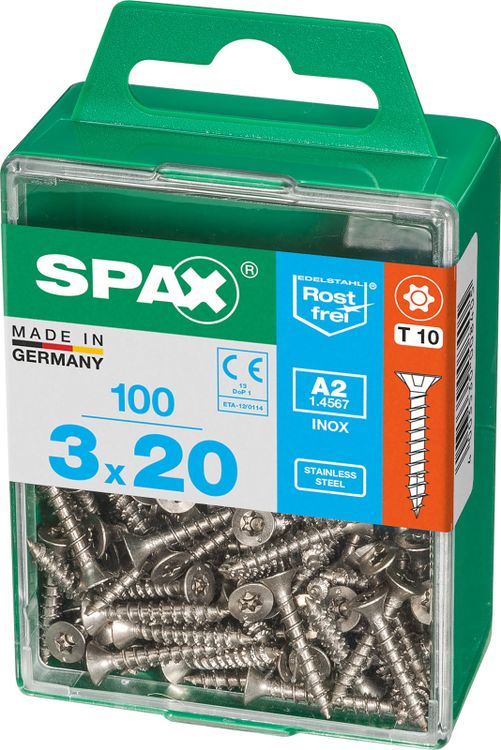 Spax A2 schroef T-star plus verzonken kop 3x20mm 100st - Image 2
