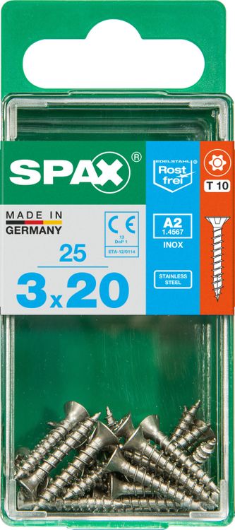 Spax A2 schroef T-star plus verzonken kop 3x20mm 25st - Image 2
