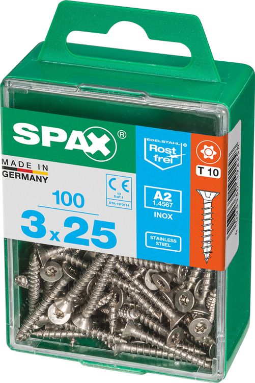 Spax A2 schroef T-star plus verzonken kop 3x25mm 100st - Image 2