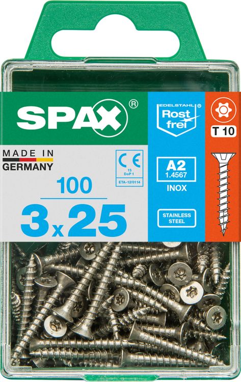 Spax A2 schroef T-star plus verzonken kop 3x25mm 100st - Image 3