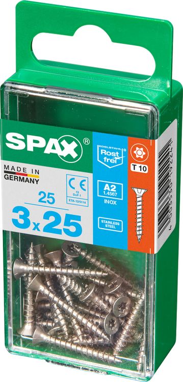 Spax A2 schroef T-star plus verzonken kop 3x25mm 25st - Image 2