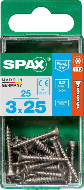 Spax A2 schroef T-star plus verzonken kop 3x25mm 25st - Image 3