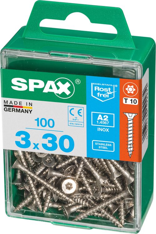 Spax A2 schroef T-star plus verzonken kop 3x30mm 100st - Image 2