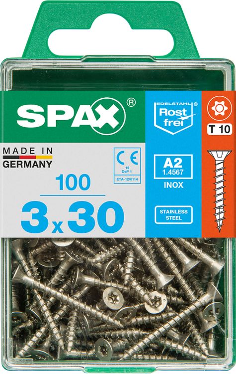 Spax A2 schroef T-star plus verzonken kop 3x30mm 100st - Image 3