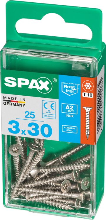 Spax A2 schroef T-star plus verzonken kop 3x30mm 25st - Image 3