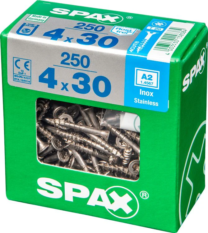 Spax A2 schroef T-star plus verzonken kop 4,0x30mm 250st - Image 2