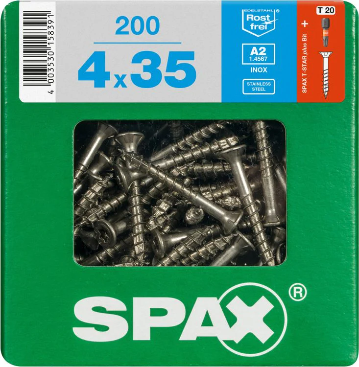 Spax A2 schroef T-star plus verzonken kop 4,0x35mm 200st - Image 3