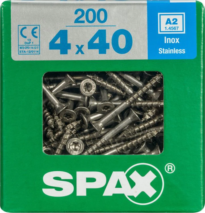 Spax A2 schroef T-star plus verzonken kop 4,0x40mm 200st - Image 3
