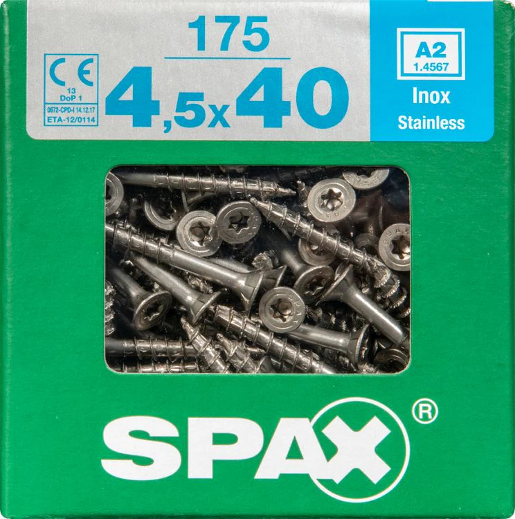 Spax A2 schroef T-star plus verzonken kop 4,5x40mm 175st - Image 3