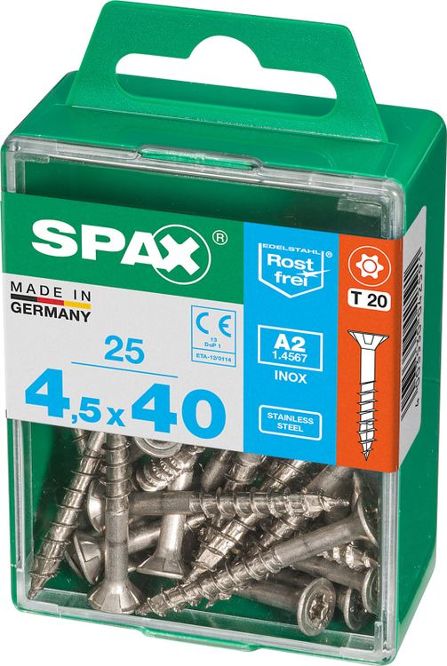 Spax A2 schroef T-star plus verzonken kop 4,5x40mm 25st - Image 2