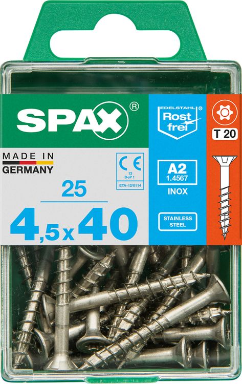Spax A2 schroef T-star plus verzonken kop 4,5x40mm 25st - Image 3