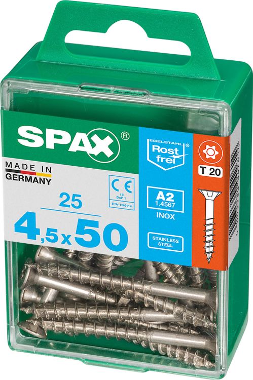 Spax A2 schroef T-star plus verzonken kop 4,5x50mm 25st - Image 2