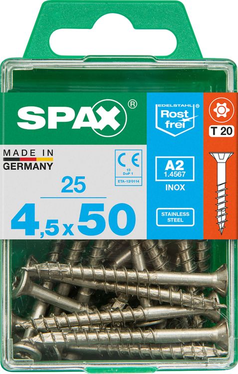 Spax A2 schroef T-star plus verzonken kop 4,5x50mm 25st - Image 3
