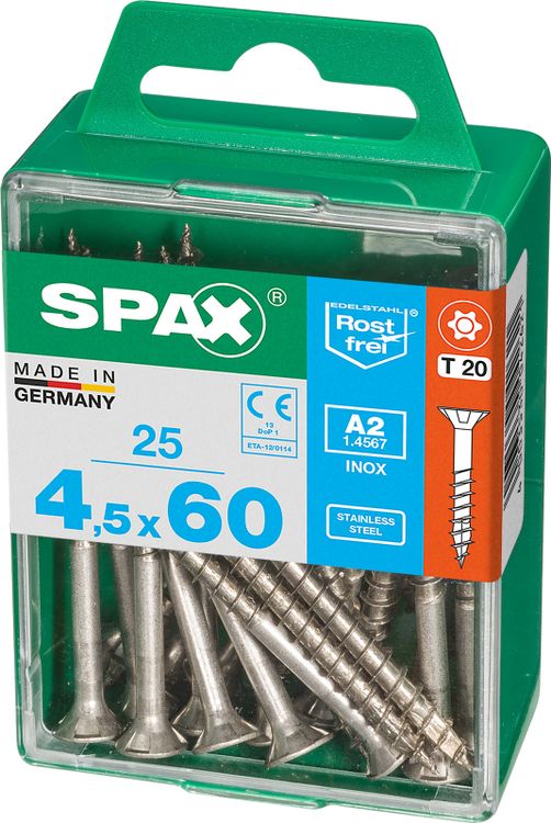 Spax A2 schroef T-star plus verzonken kop 4,5x60mm 25st - Image 2