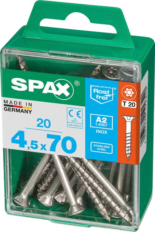 Spax A2 schroef T-star plus verzonken kop 4,5x70mm 20st - Image 2
