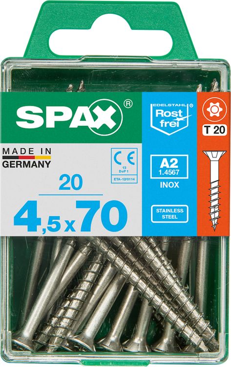 Spax A2 schroef T-star plus verzonken kop 4,5x70mm 20st - Image 3