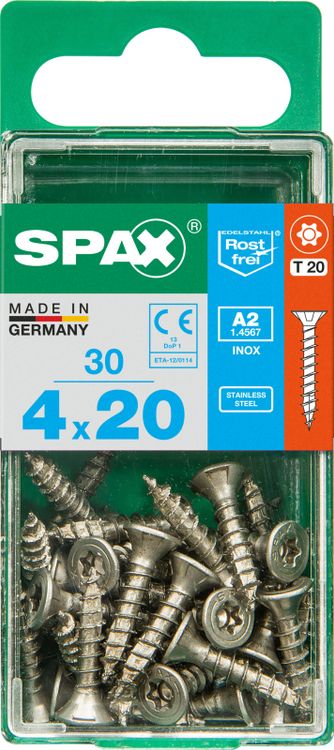 Spax A2 schroef T-star plus verzonken kop 4x20mm 30st - Image 3