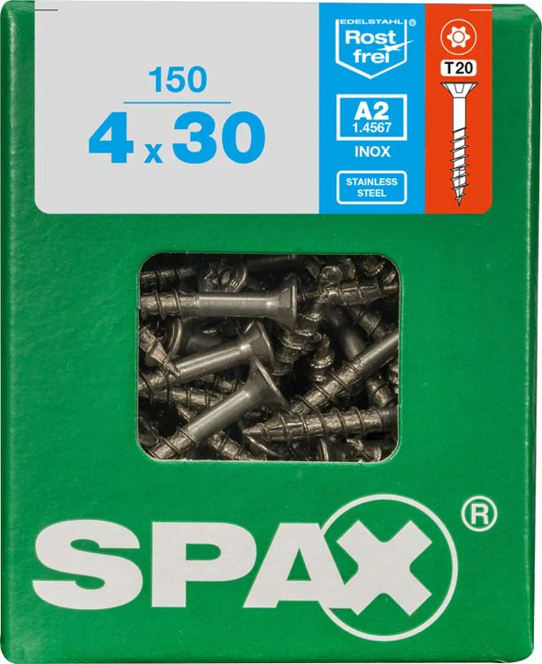 Spax A2 schroef T-star plus verzonken kop 4x30mm 150st - Image 3