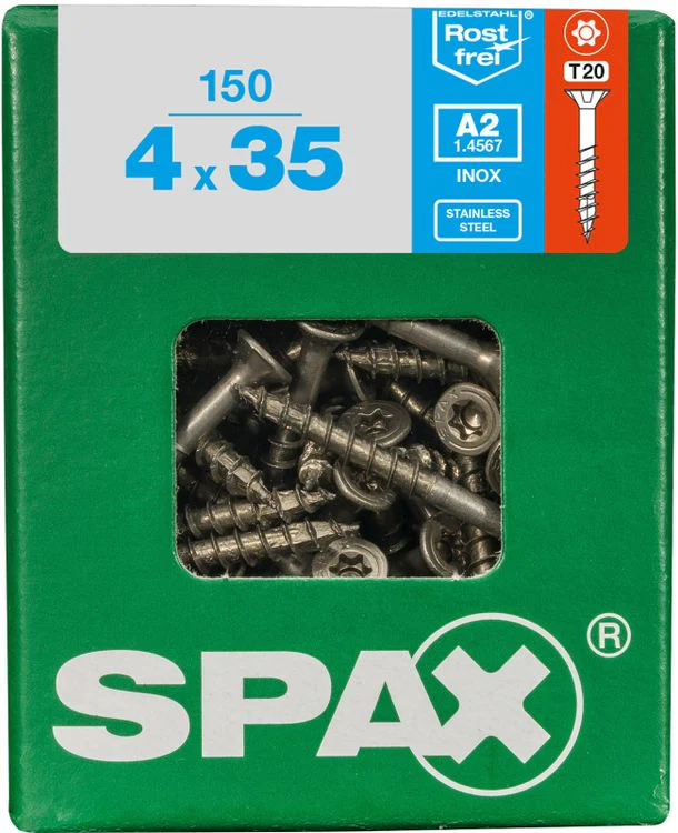 Spax A2 schroef T-star plus verzonken kop 4x35mm 150st - Image 3
