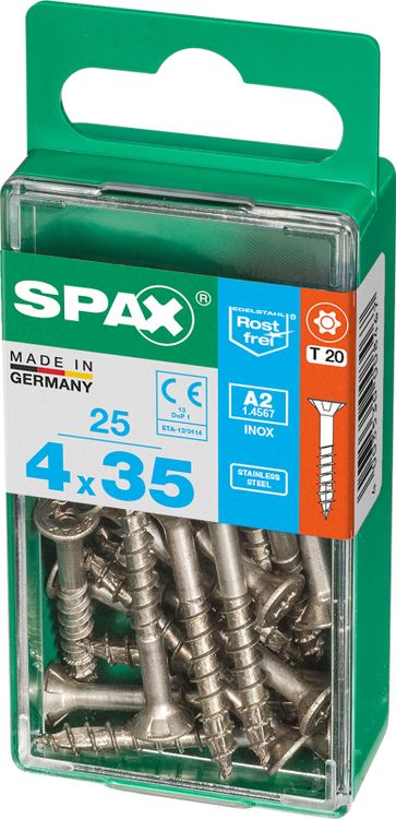 Spax A2 schroef T-star plus verzonken kop 4x35mm 25st - Image 2