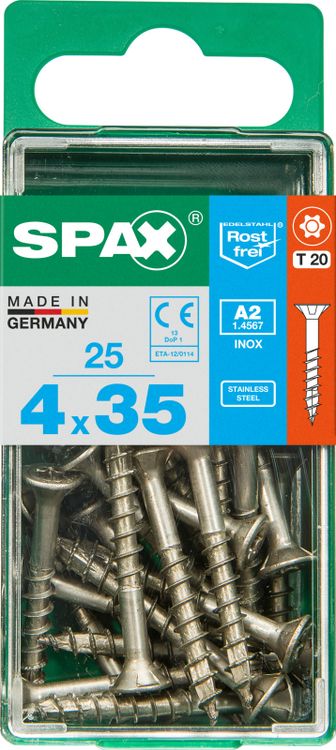 Spax A2 schroef T-star plus verzonken kop 4x35mm 25st - Image 3