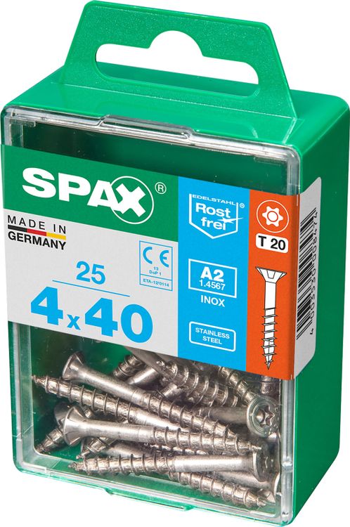 Spax A2 schroef T-star plus verzonken kop 4x40mm 25st - Image 2