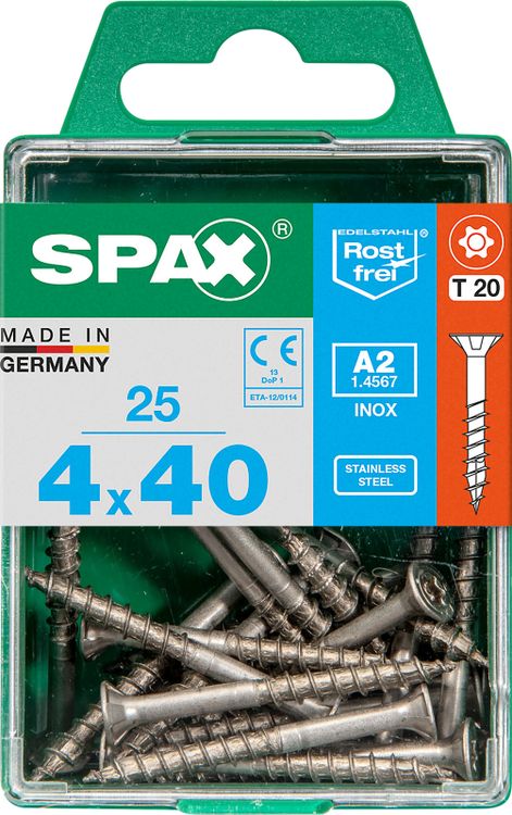 Spax A2 schroef T-star plus verzonken kop 4x40mm 25st - Image 3