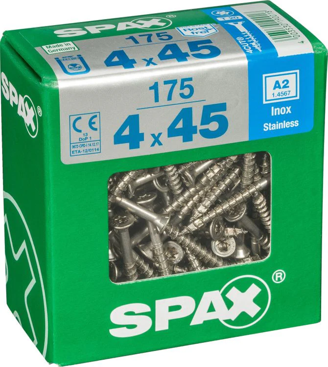 Spax A2 schroef T-star plus verzonken kop 4x45mm 175st - Image 2