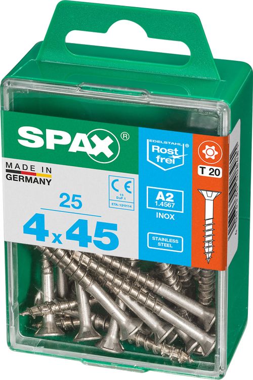 Spax A2 schroef T-star plus verzonken kop 4x45mm 25st - Image 2