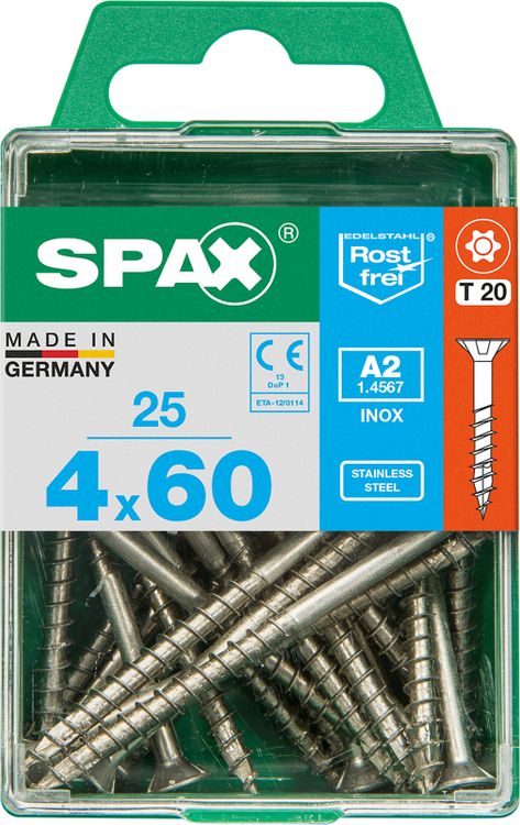 Spax A2 schroef T-star plus verzonken kop 4x60mm 25st - Image 3