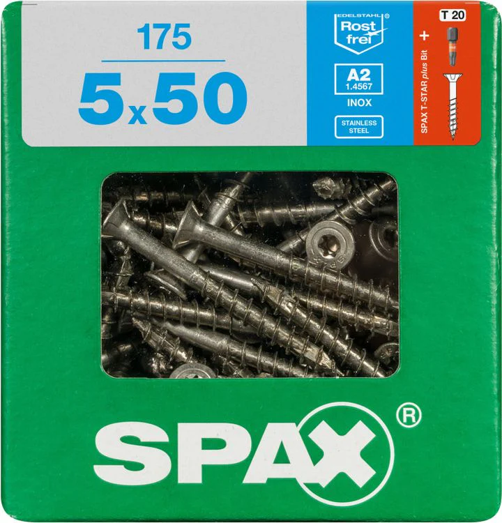 Spax A2 schroef T-star plus verzonken kop 5x50mm 175st - Image 3