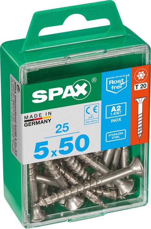 Spax A2 schroef T-star plus verzonken kop 5x50mm 25st - Image 2