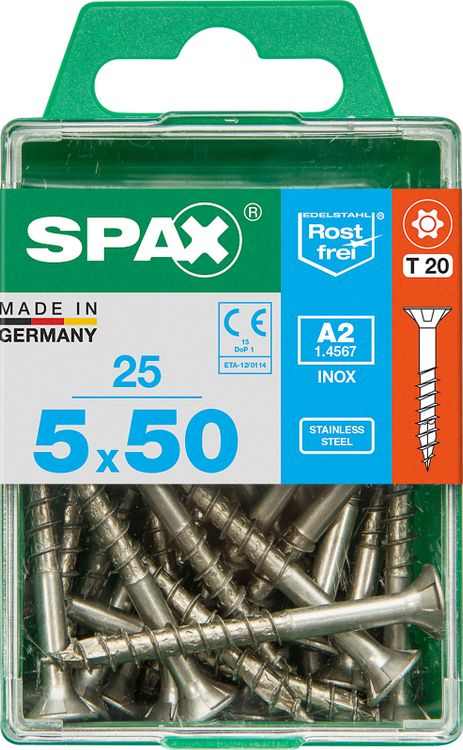 Spax A2 schroef T-star plus verzonken kop 5x50mm 25st - Image 3