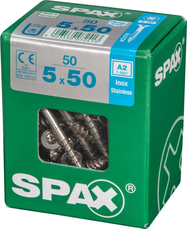 Spax A2 schroef T-star plus verzonken kop 5x50mm 50st - Image 2