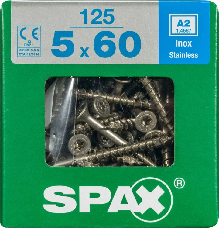 Spax A2 schroef T-star plus verzonken kop 5x60mm 125st - Image 2