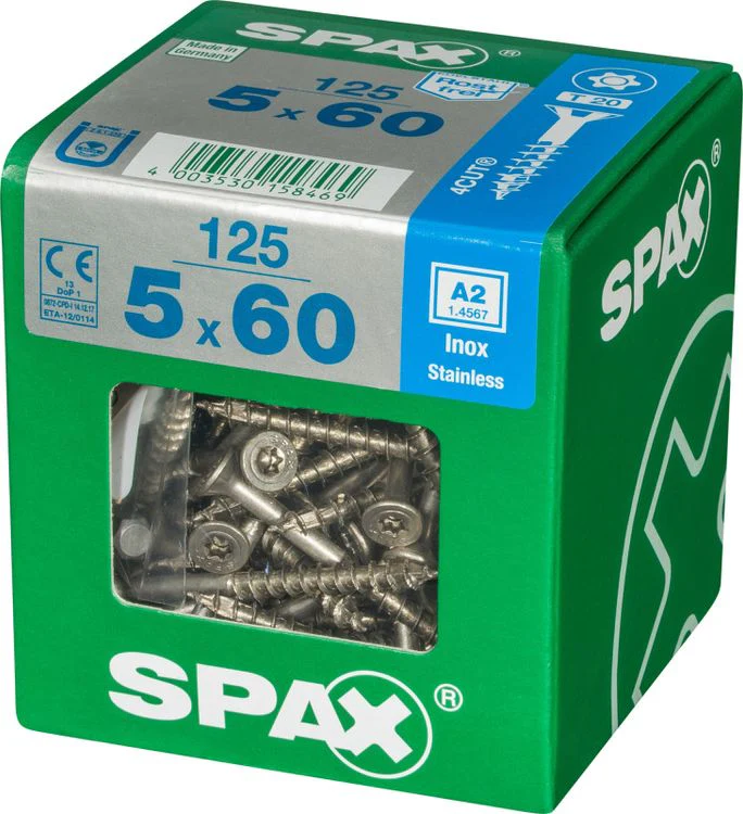 Spax A2 schroef T-star plus verzonken kop 5x60mm 125st - Image 3